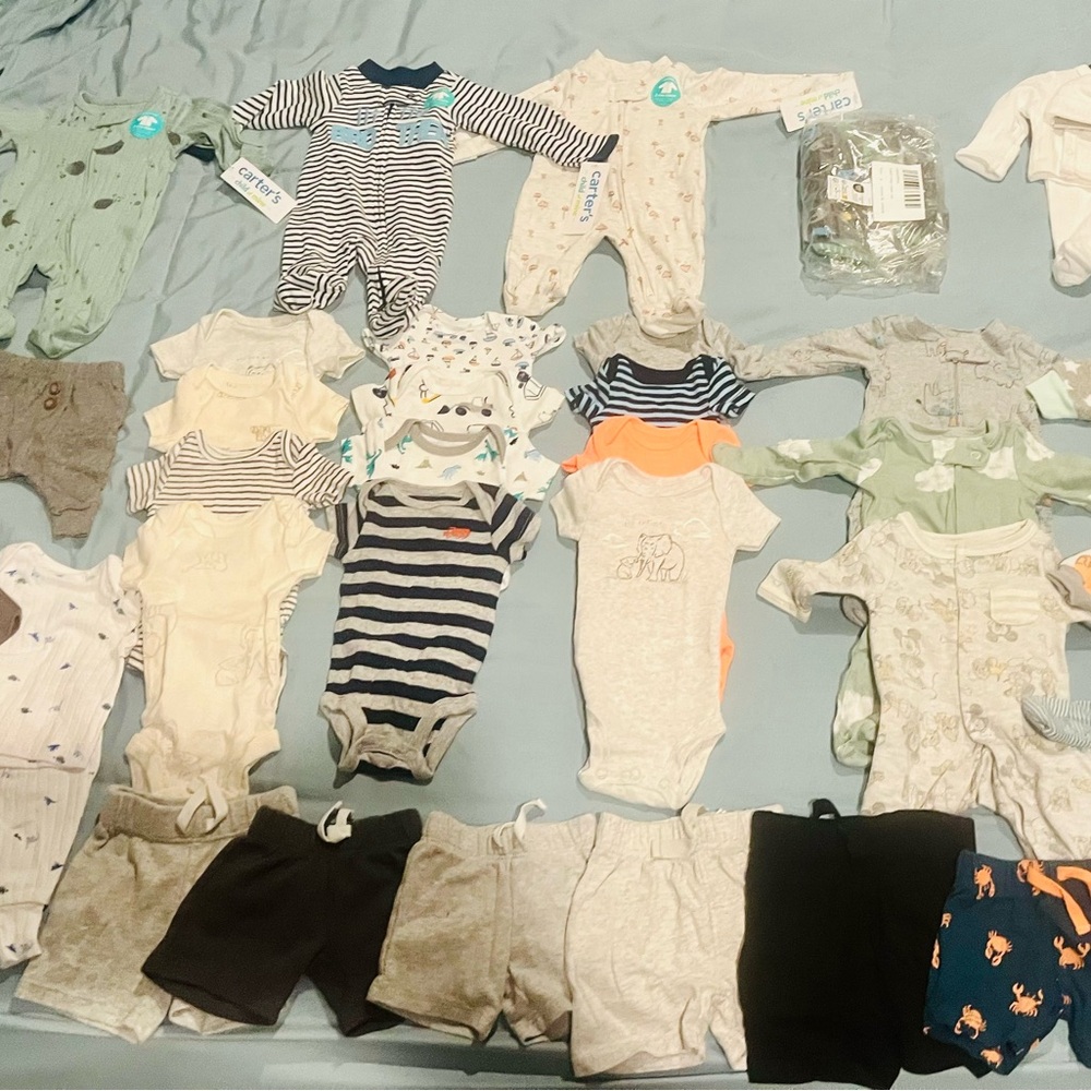HUGE baby boy clothes LOT (PREEMIE) NWT & GENTLY used